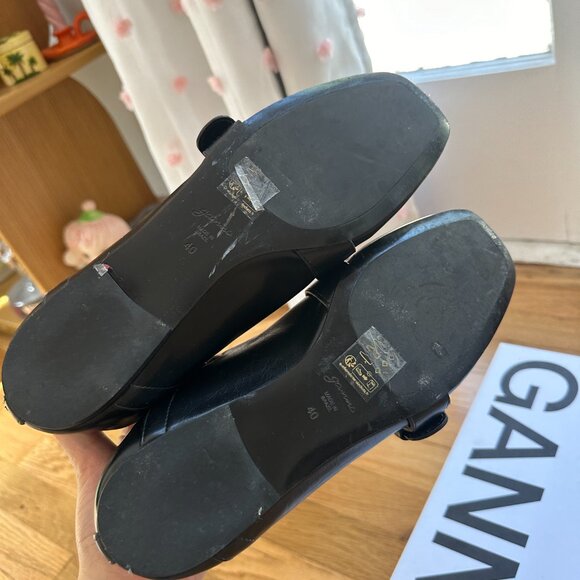 Ganni Buckle Strap Ballerinas - Picture 4 of 8